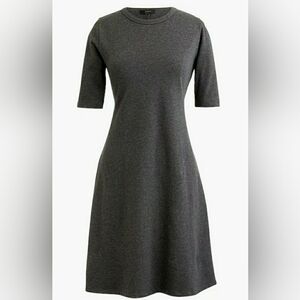 SMALL TALL J. Crew NWT Gray Short Sleeve Cotton Dress